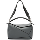 Loewe Grey Large Puzzle Bag