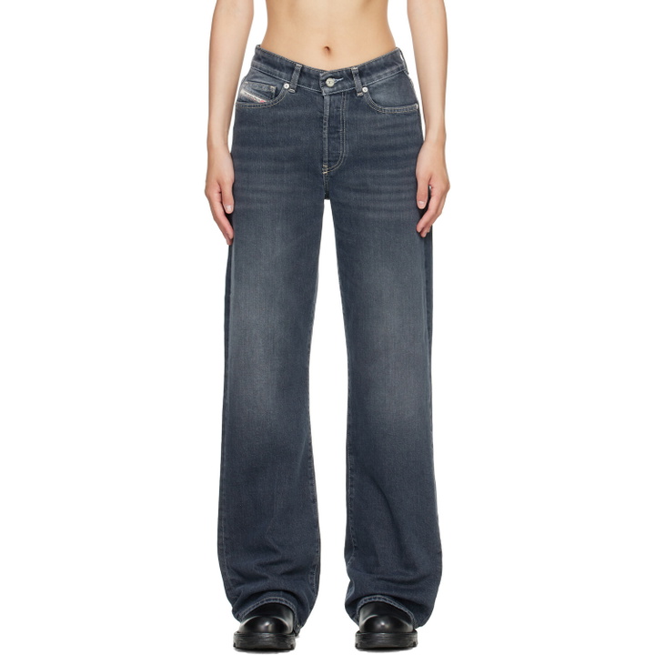 Photo: Diesel Blue High Waist 1971 D-Sent Regular Jeans