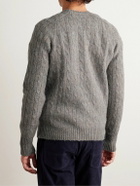 Sid Mashburn - Cable-Knit Wool Sweater - Gray