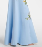 Carolina Herrera Floral embroidered gown