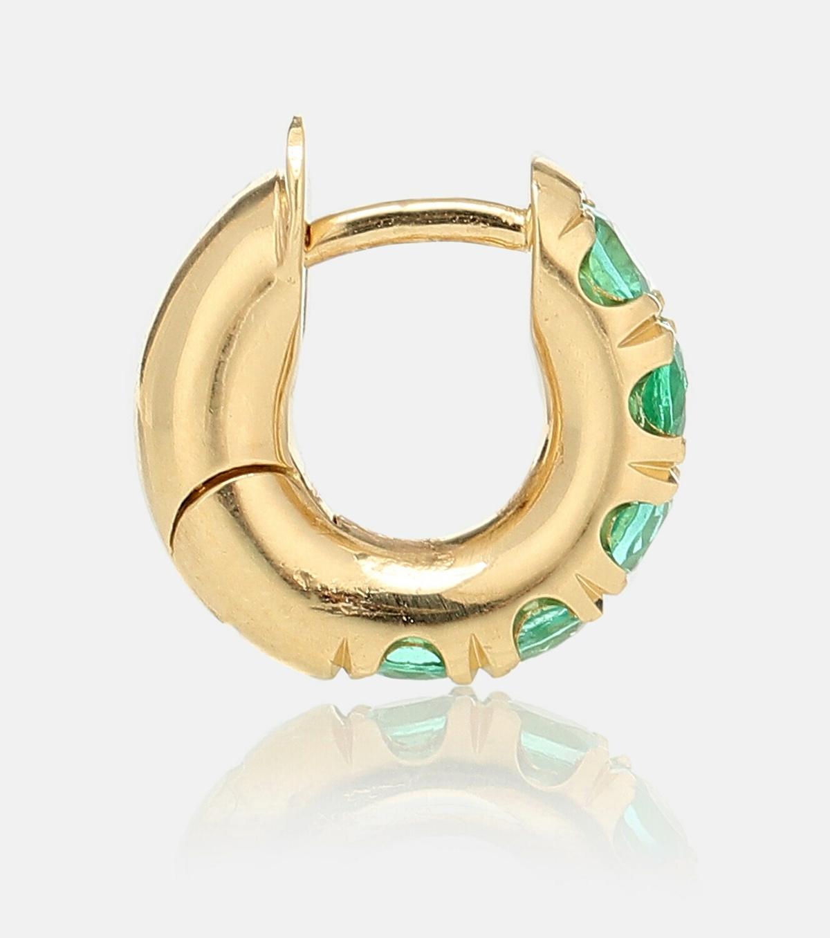 Spinelli Kilcollin Mini Macro Hoop Earrings in Metallic Gold