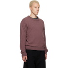 LEMAIRE Purple Crew-Neck Alpaca Wool Blend Sweater
