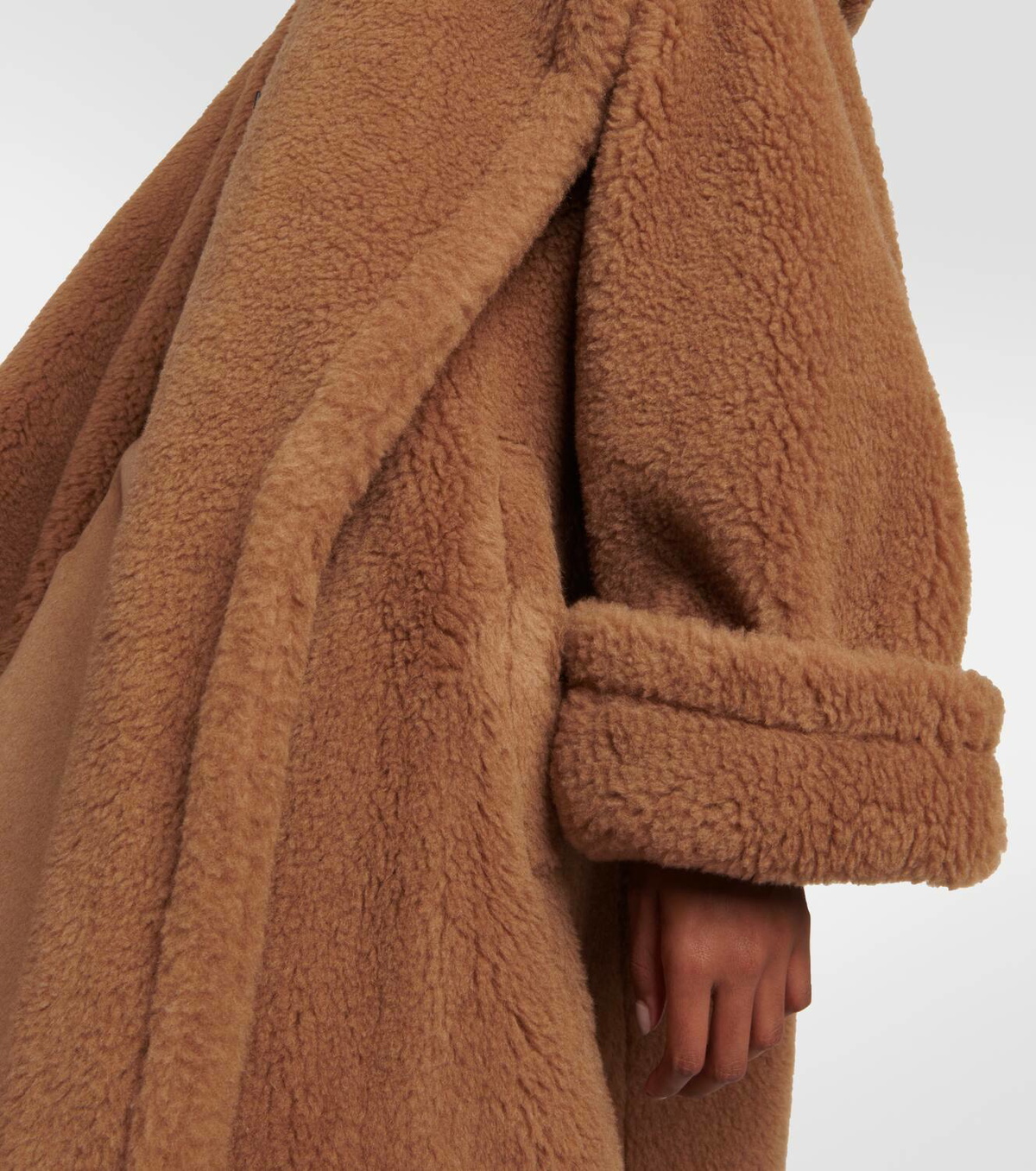 Max Mara Apogeo camel hair and silk teddy coat Max Mara