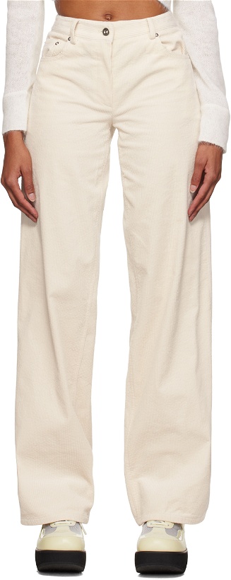 Photo: System Off-White Corduroy Trousers