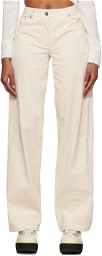 System Off-White Corduroy Trousers