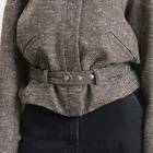 Entire Studios Women's Contrast Aviator Jacket in Brindle