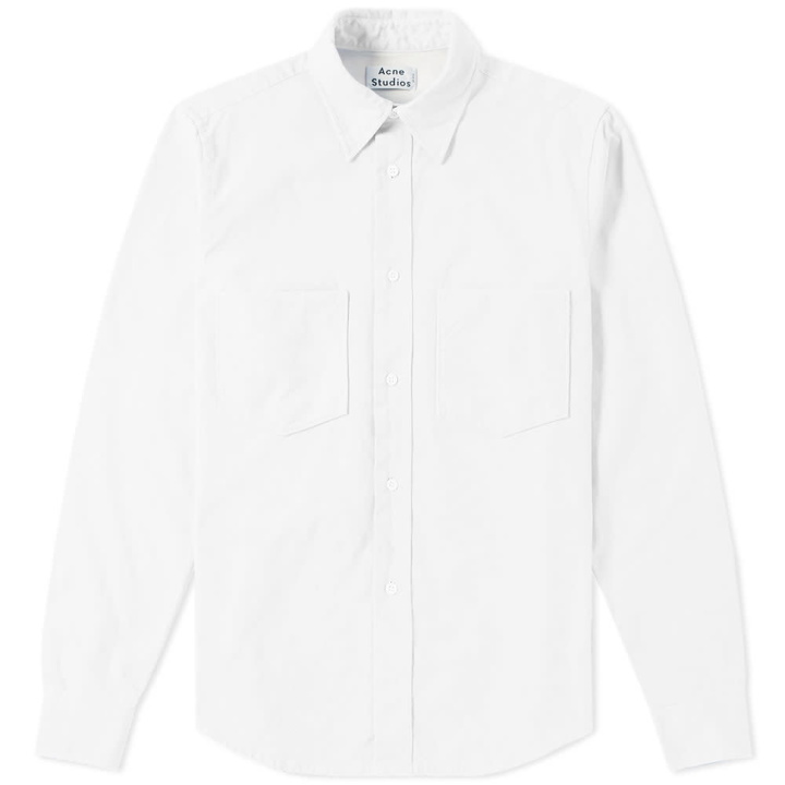 Photo: Acne Studios Lincoln Canvas Shirt White