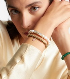 Sydney Evan 14kt gold charm bracelet with diamonds