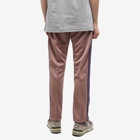 Needles Men's Poly Smooth Narrow Track Pant in Taupe