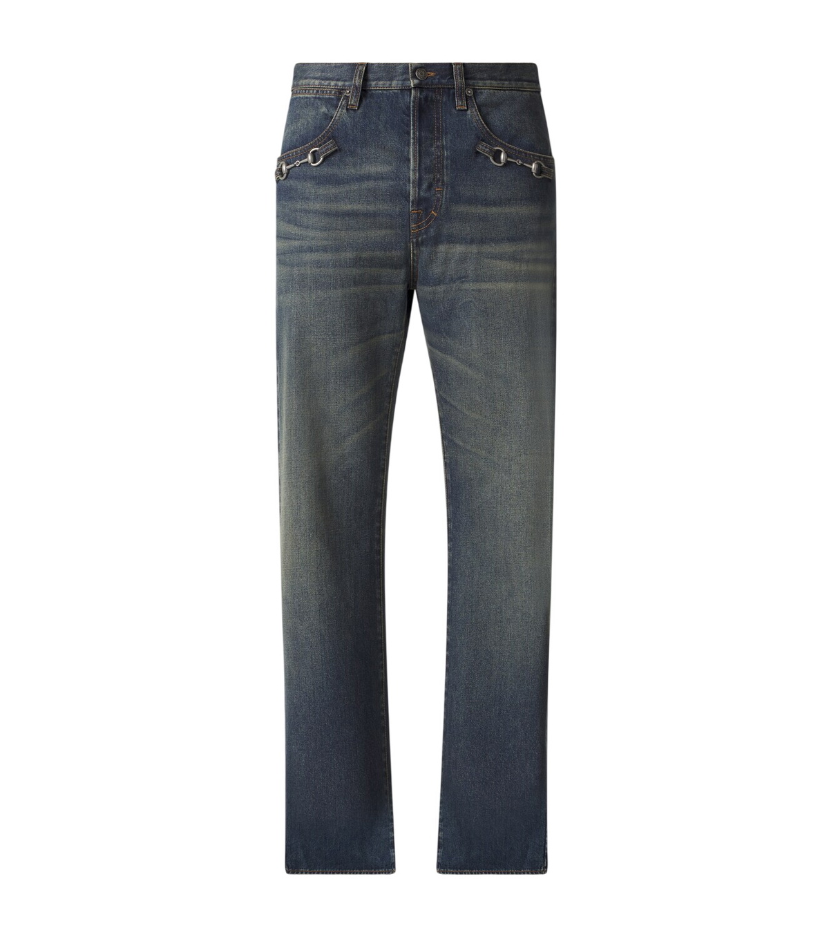 Gucci Interlocking G embellished straight jeans Gucci