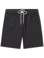 Alex Mill - Saturday Cotton-Seersucker Drawstring Shorts - Black