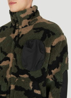 Camouflage Fleece Jacket in Green