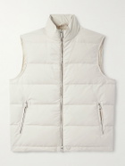 Eleventy - Quilted Tech Wool-Blend Down Gilet - Gray