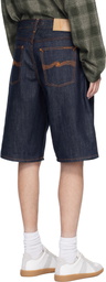 Nudie Jeans Navy Zeb Denim Shorts