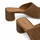 Vagabond Shoemakers Women's Piper Suede Mule Heel in Cocoa Brown