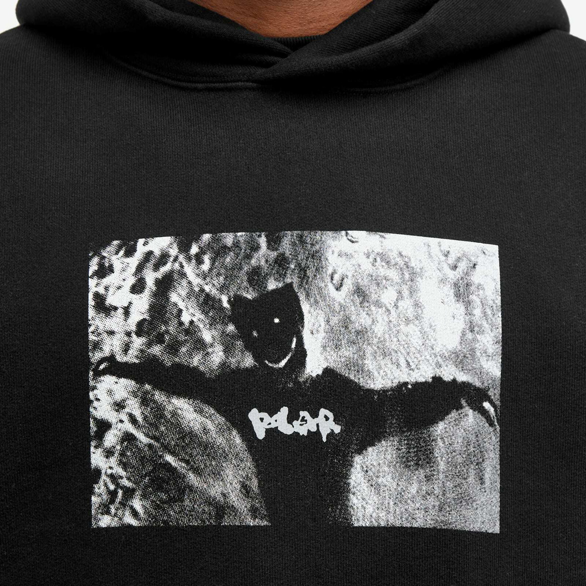 Polar Skate Co. Men's Sustained Disintergration Hoodie in Black