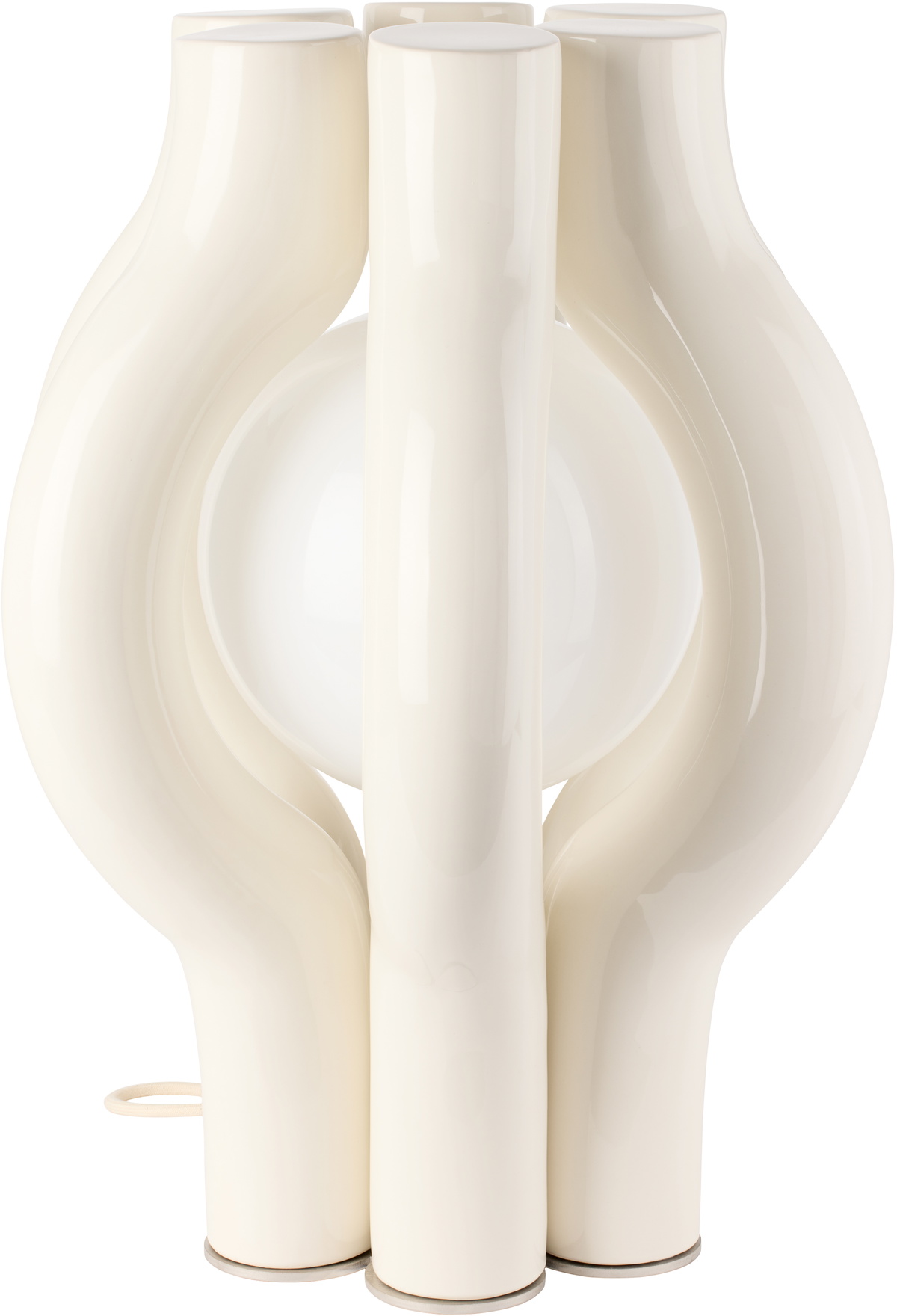 Louise Roe Off-White Halo Light Sculpture Lamp