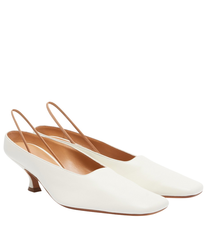 Photo: Calvin Klein Collection Anna leather slingback pumps