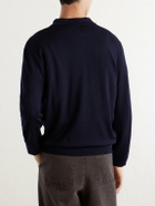A.P.C. - Riou Virgin Wool Polo Shirt - Blue