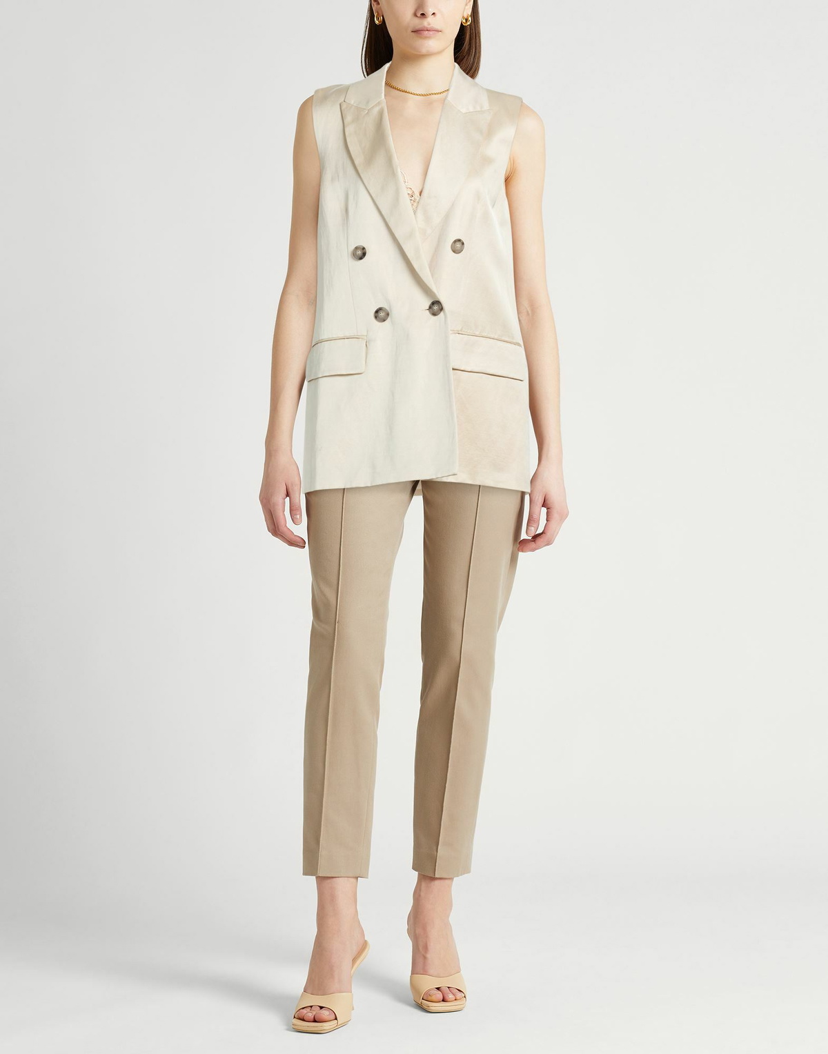 Peserico Womens Blazer in Beige
