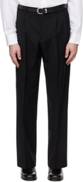 Sunflower Black Wide Pleated Trousers
