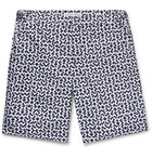 Orlebar Brown - Dane Slim-Fit Long-Length Printed Swim Shorts - Men - Navy