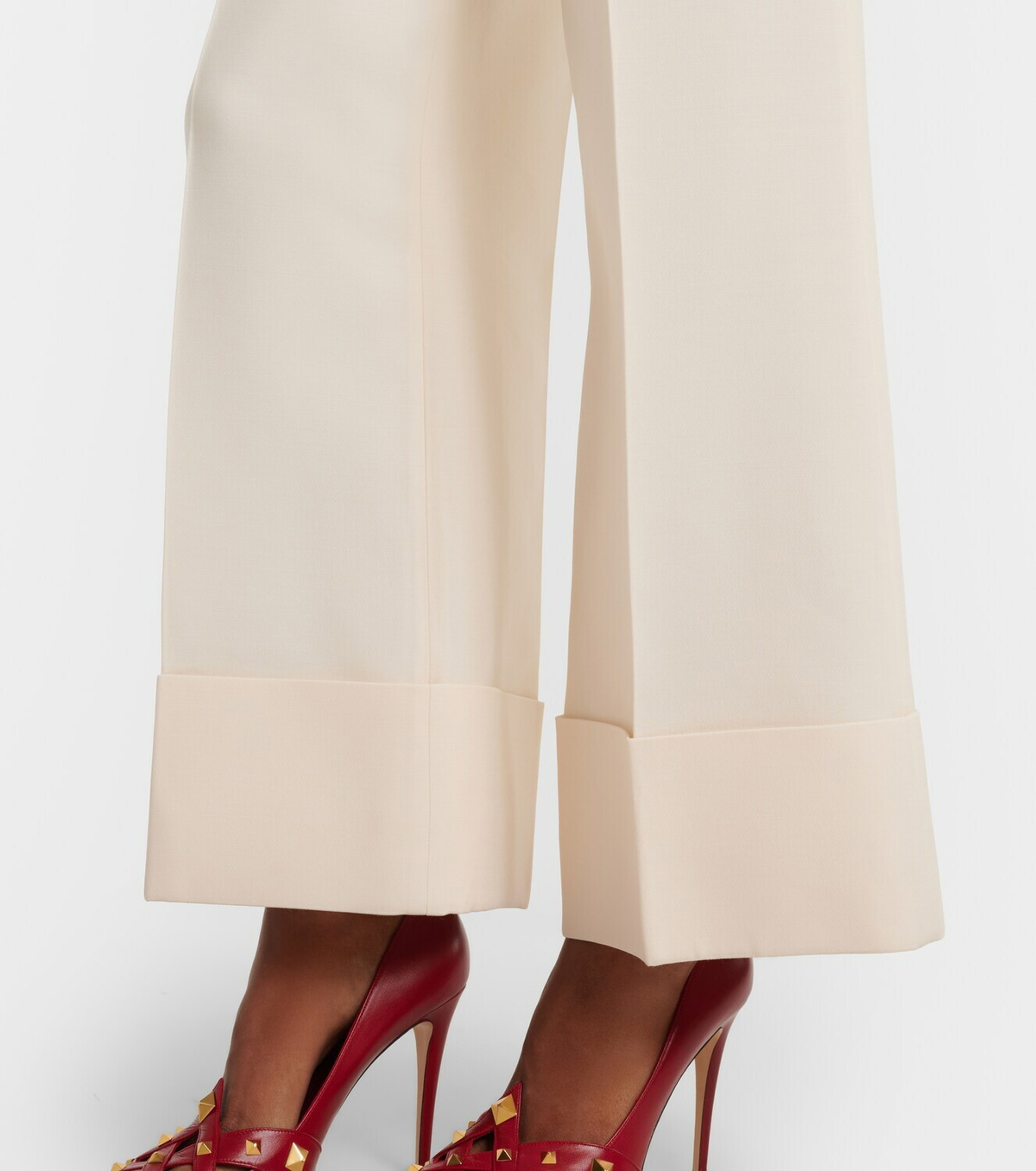 Valentino VGold Crepe Couture wide-leg pants