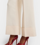Valentino VGold Crepe Couture wide-leg pants