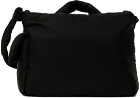 Solid Homme Black Large Pillow Messenger Bag