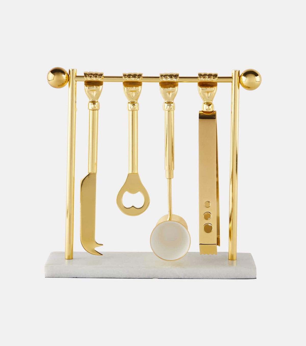 Jonathan Adler Barbell stainless steel bareware set