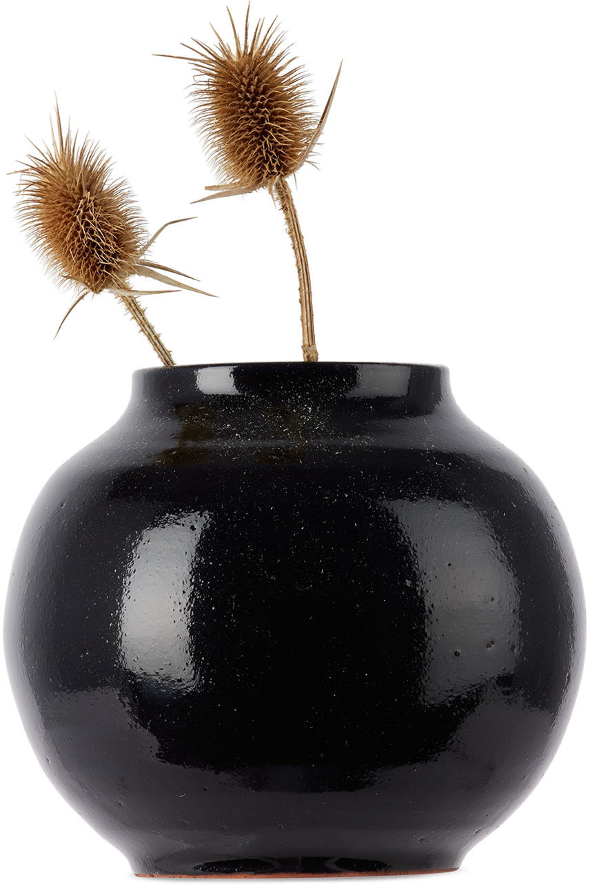 BASIS SSENSE Exclusive Black Type B Vase