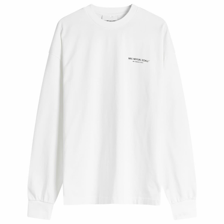 Photo: MKI Men's Design Studio Long Sleeve T-Shirt in White