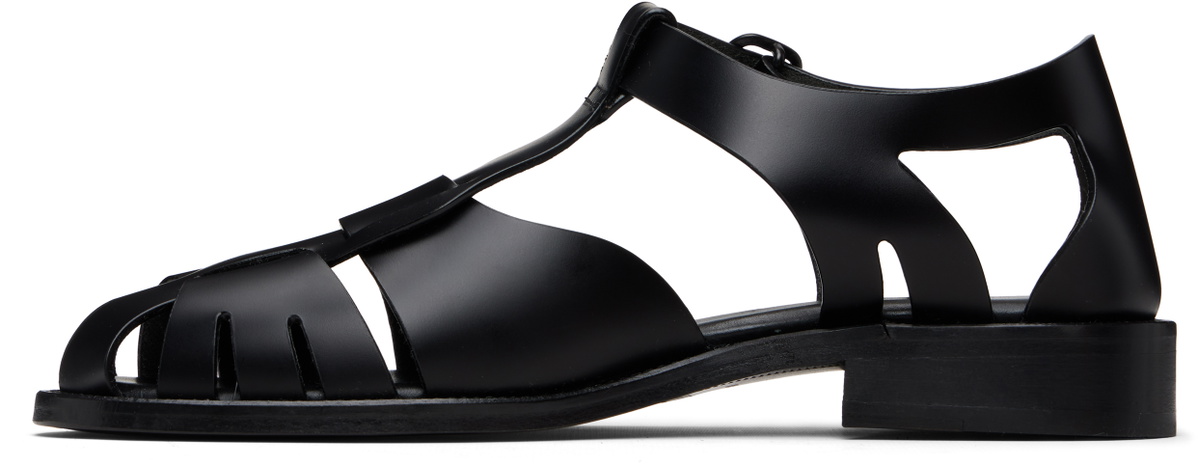 HEREU Black Pesca Sandals