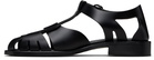 HEREU Black Pesca Sandals