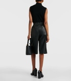 Yves Salomon Leather Bermuda shorts