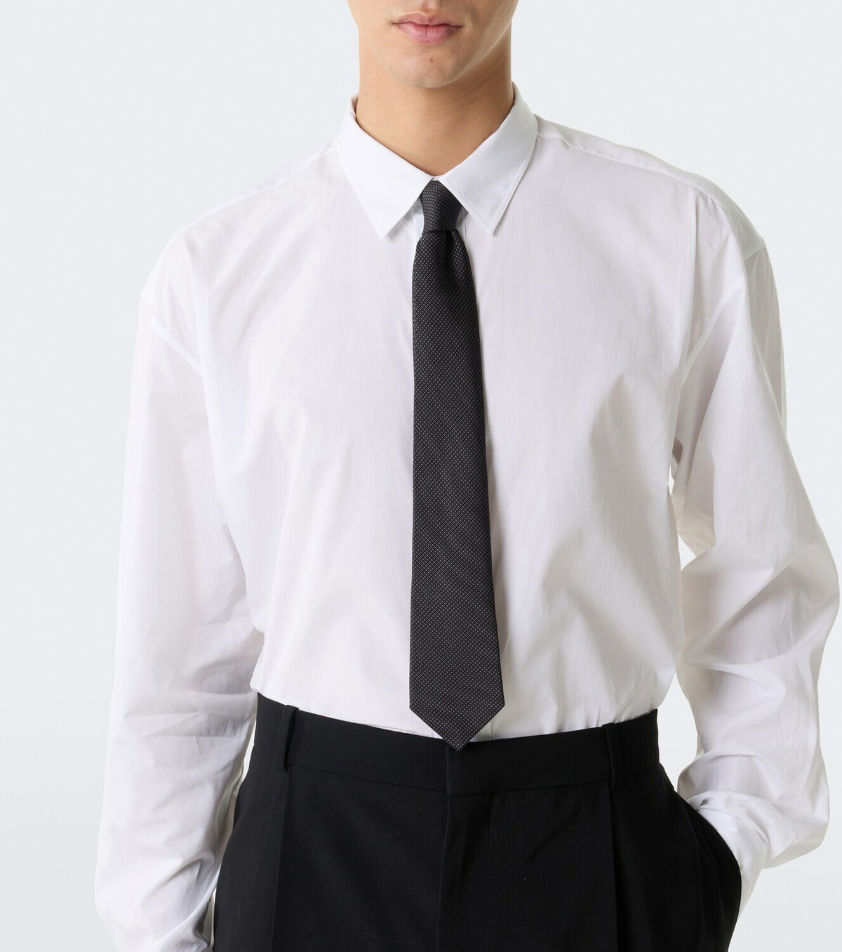 The Row Juno silk jacquard tie