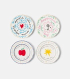 Bitossi Il Frutto della Passione set of 4 porcelain plates