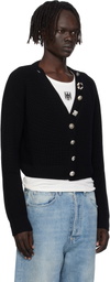 VETEMENTS Black Fancy Button Mini Cardigan