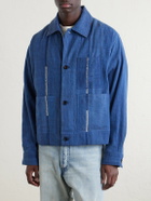 Kardo - Bodhi Cotton-Jacquard Jacket - Blue