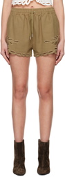 Isabel Marant Etoile Khaki Safa Shorts