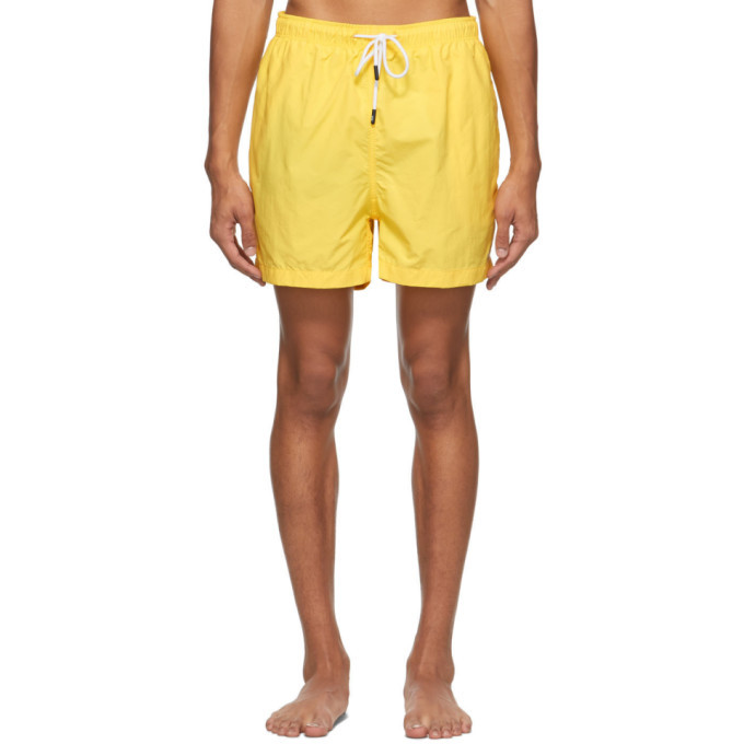 Yellow Squiggle Swim Shorts