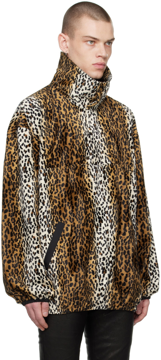 Situationist Brown Reversible Faux-Fur Jacket