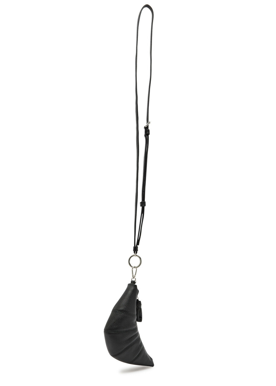 Lemaire Croissant Leather Cross-body Coin Purse - Black - One Size