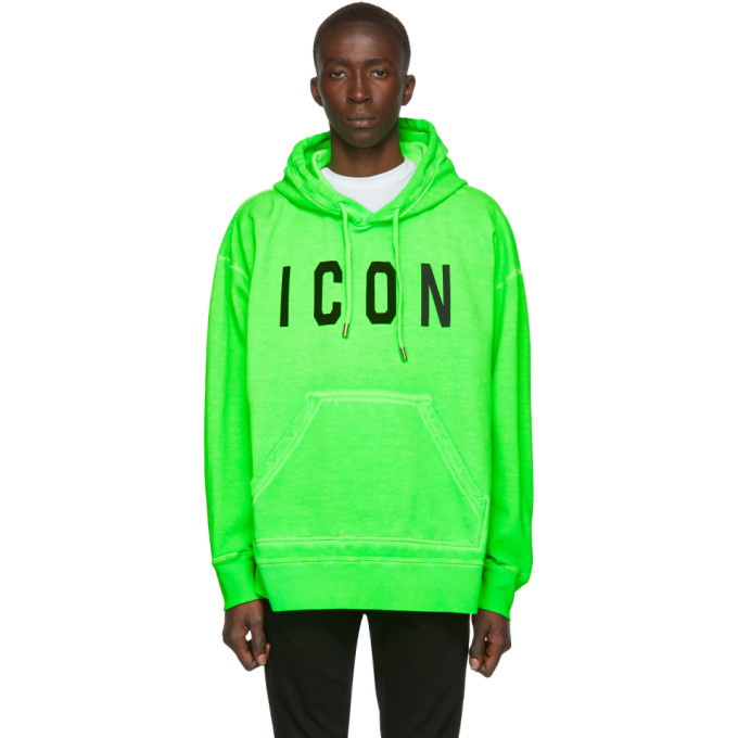 Photo: Dsquared2 Green Fade Dyed Icon Hoodie