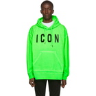 Dsquared2 Green Fade Dyed Icon Hoodie