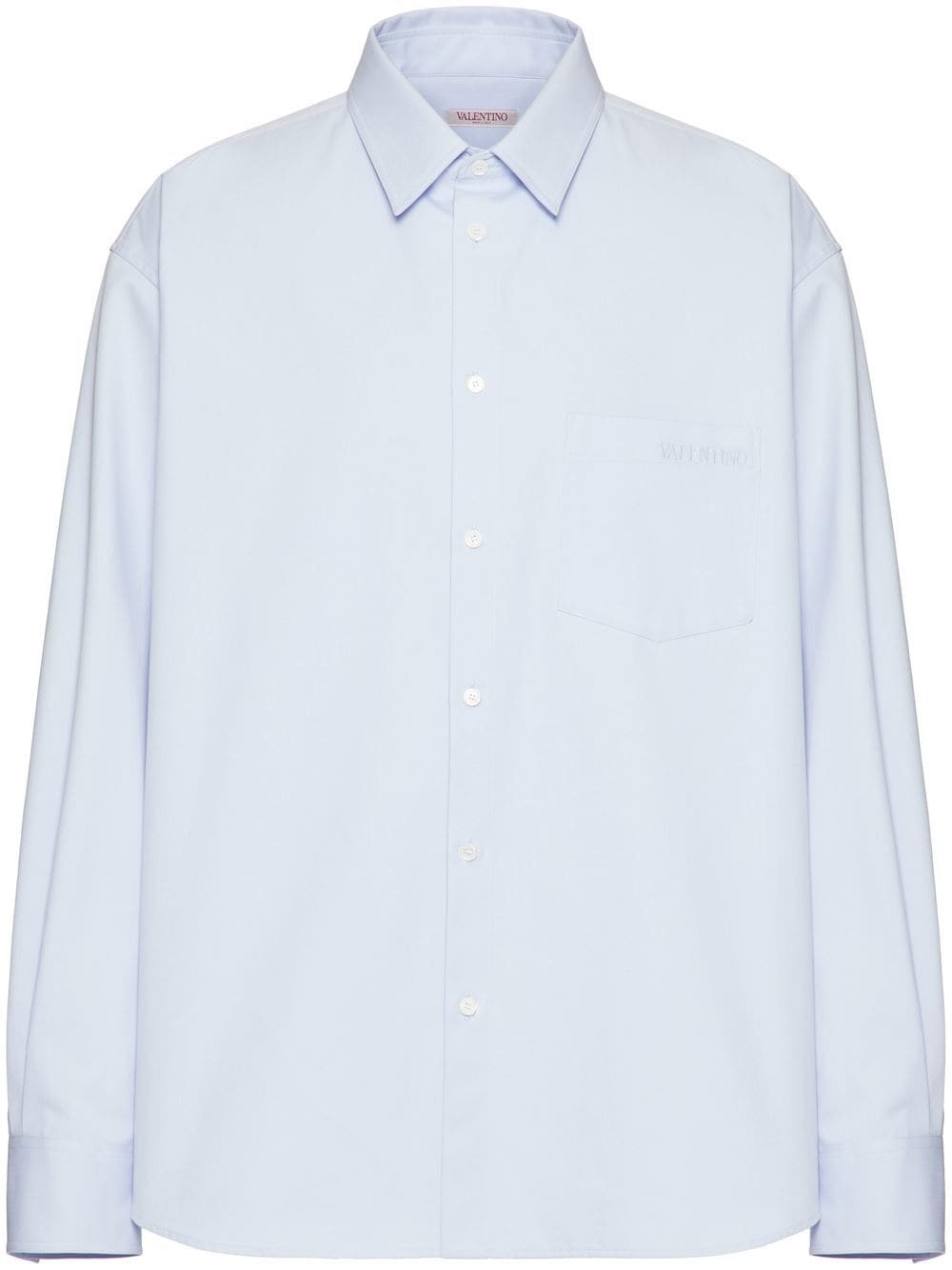 Valentino Blue Cotton Shirt