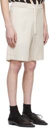 Cornerstone Off-White Wool Shorts