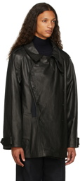Maison Margiela Black Leather Kaban Jacket