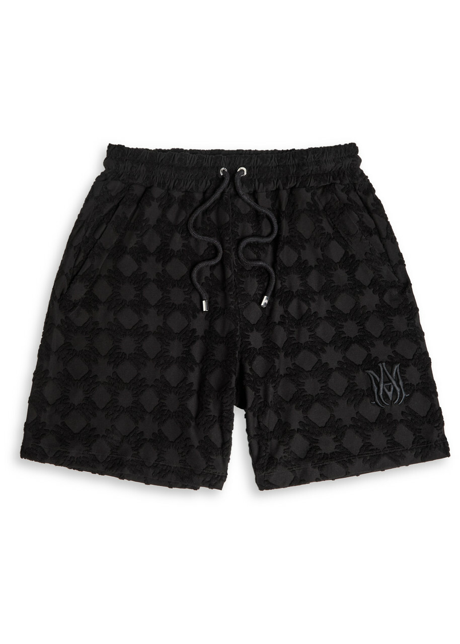 Amiri Black & Yellow MA Logo Shorts – Savonches
