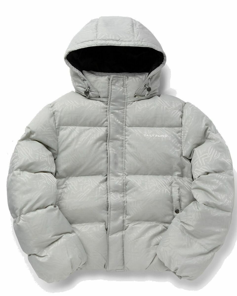 Photo: Daily Paper Ruzna Puffer Jacket Grey - Mens - Down & Puffer Jackets